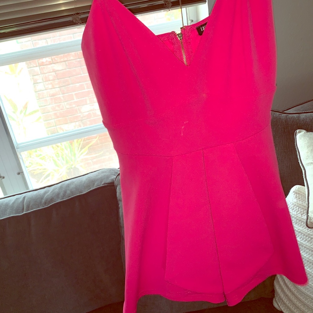 Hot pink romper
